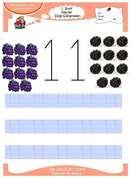 Çocuklar İçin Çizgi Çalışma Sayfaları 